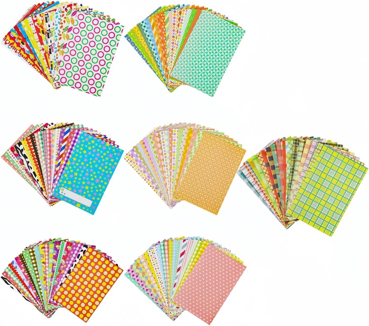 SnelShoppen - Kleurrijke Mini Fotolijsten, Mini Fotoalbum, 140 Stuks Foto Rand Stickers, Kleurrijke DIY Papieren Foto Frame Stickers, Geschikt voor Fu
