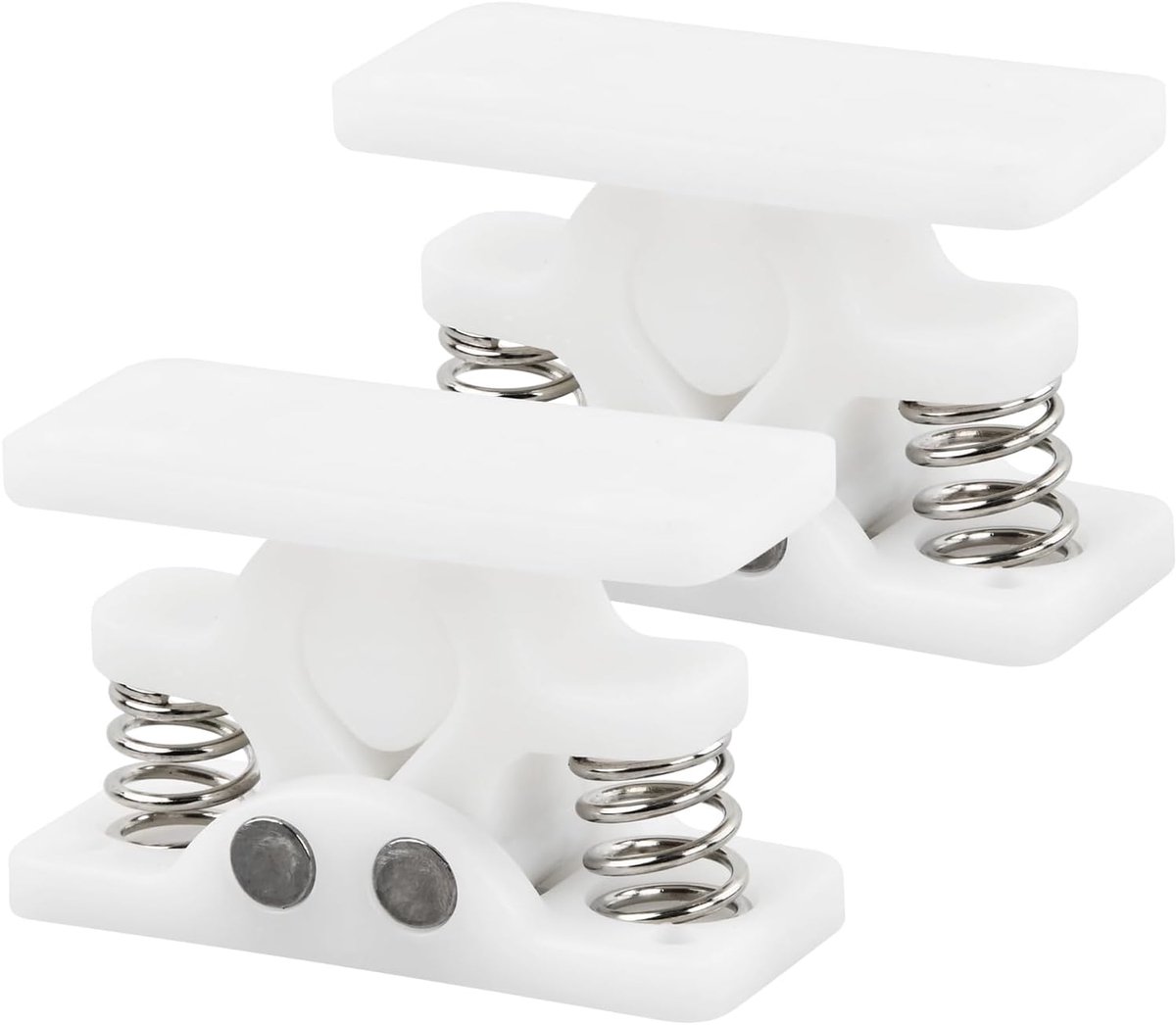 Deurstop 65mm - Witte kunststof T-vorm - 8-schroeven bevestiging - Beschermt muren - ShopVlot