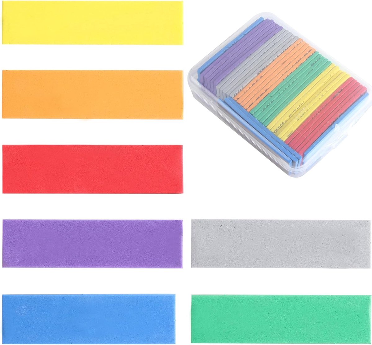 SnelShoppen - Schuur Spons Set, 35 Stuks, 5 x 800-2000 Korrel, Waterdicht en Herbruikbaar, Flexibele Schuurblok voor Hout, Plastic, 3D Printen, Modelb