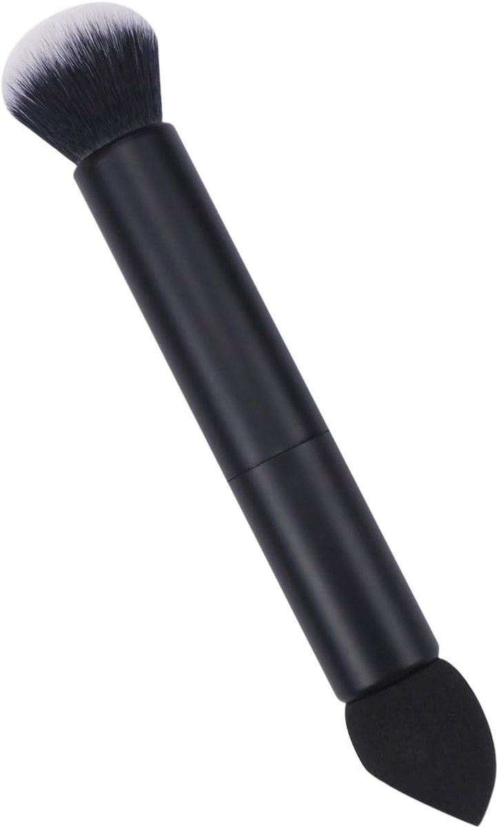 Face contour kwast 2-in-1 - wortelpoeder kwast - precisie toepassing - voor een driedimensionale make-up - ShopVlot