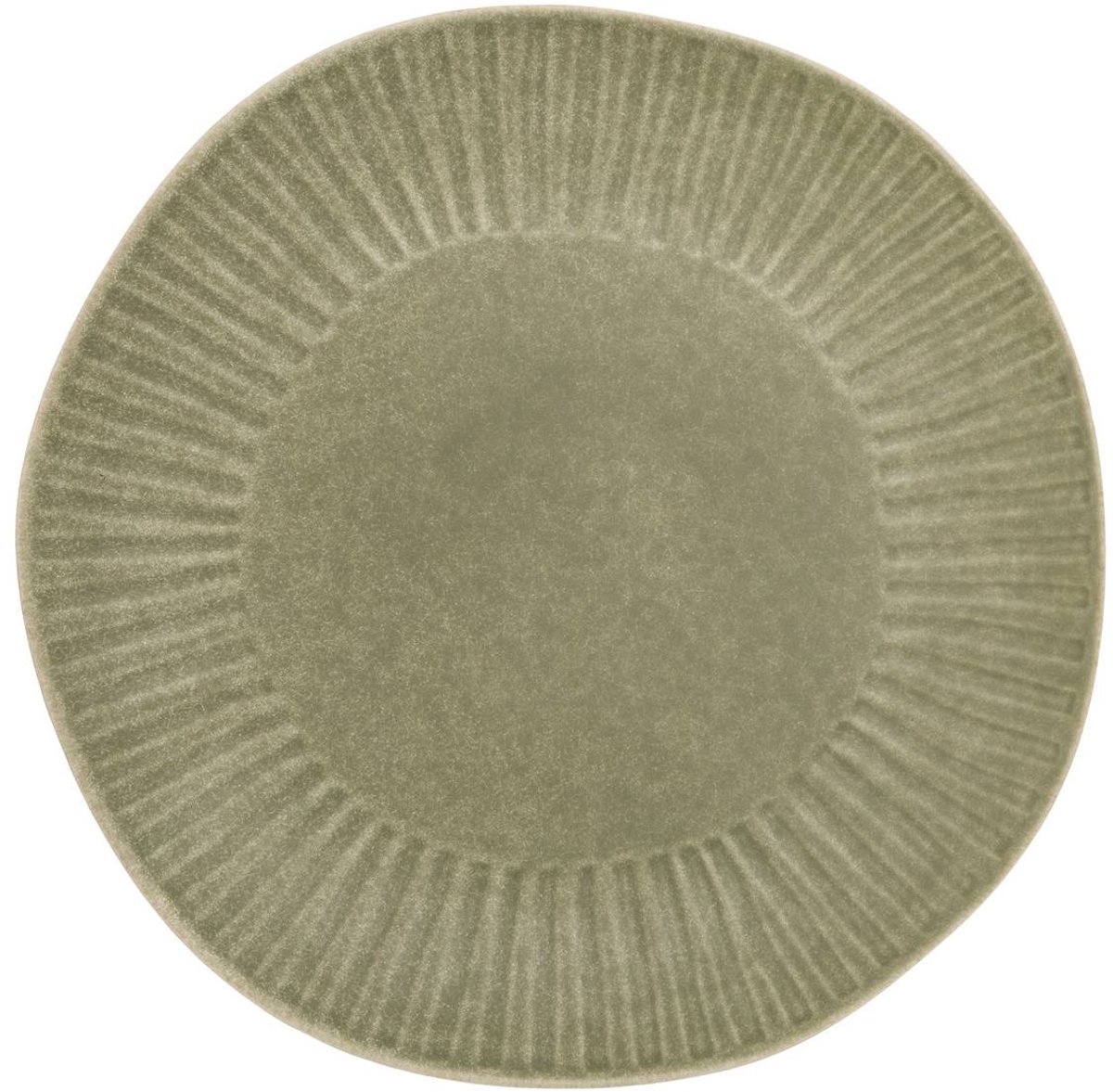 Assiette de présentation Nyero ronde D.32cm vert