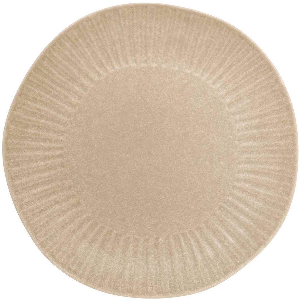 Assiette de présentation Nyero ronde D.32cm beige