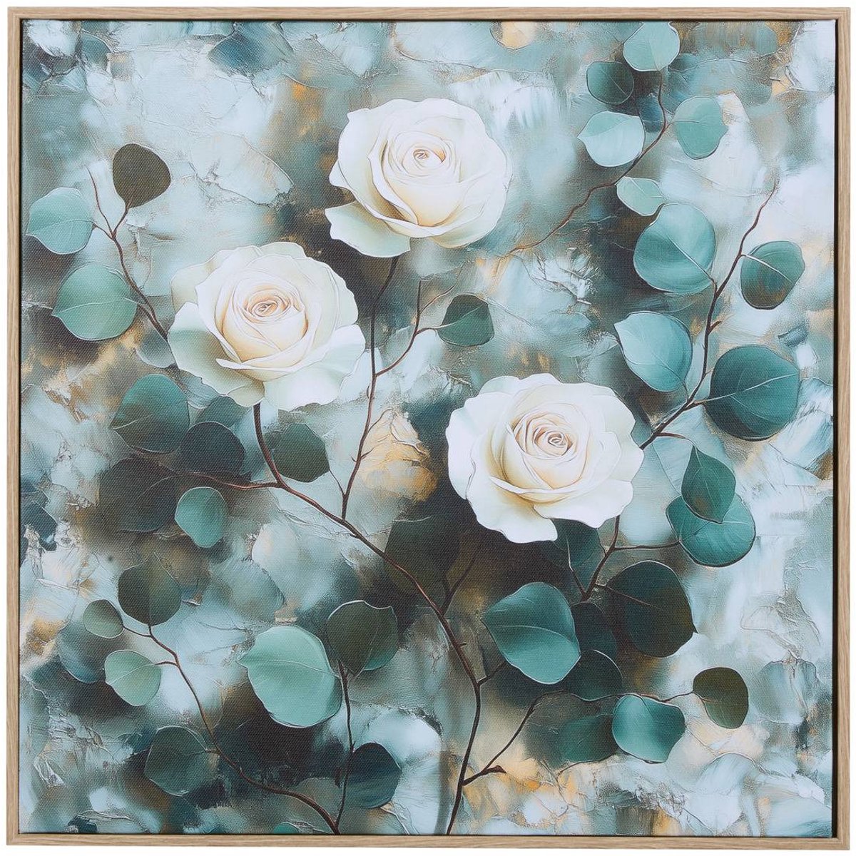 Canvasdoek met bloemenprint