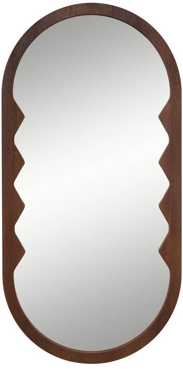 Miroir Homy ovale 35x70cm marron