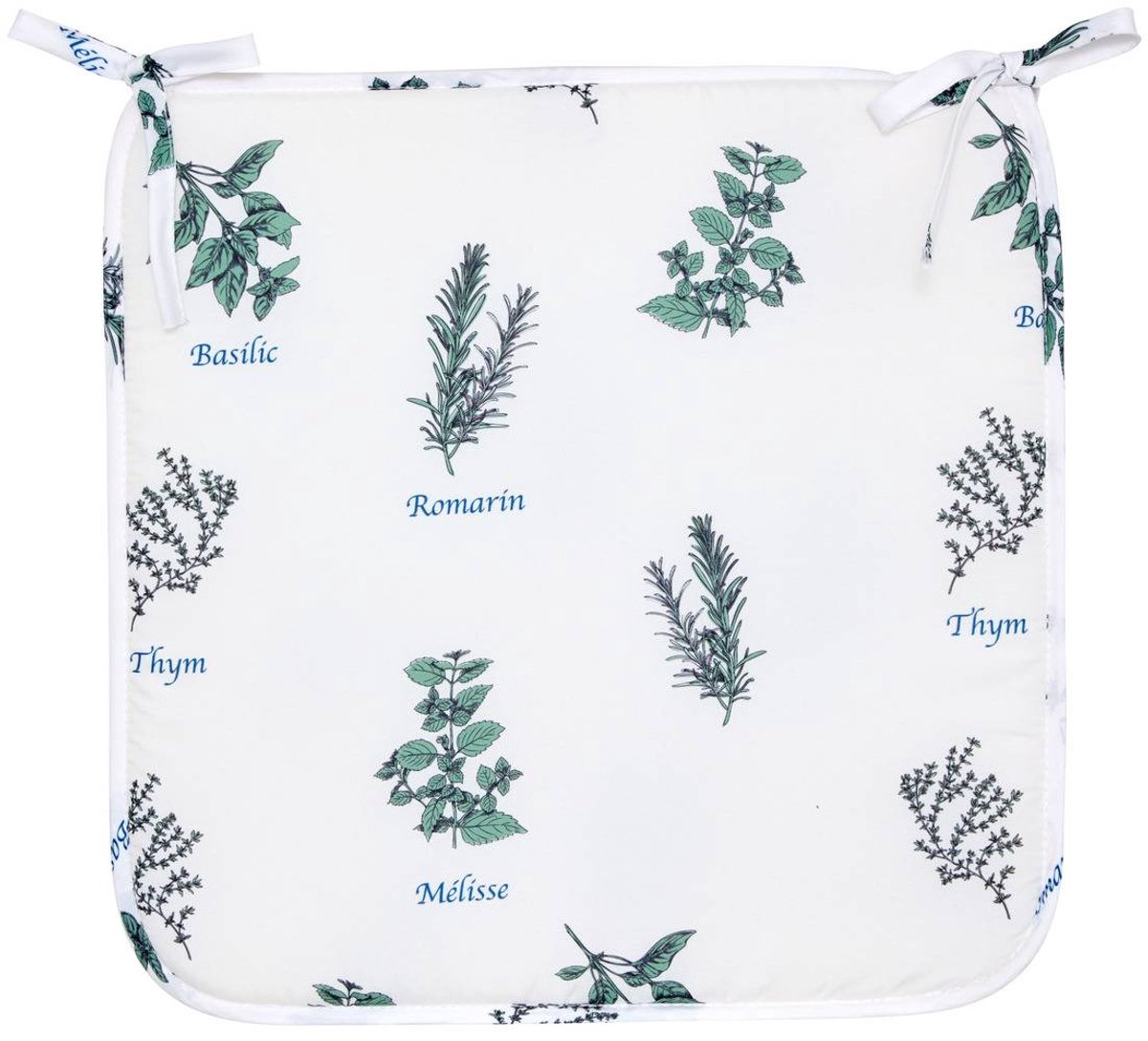 Atmosphera Créateur d'intérieur® Stoelkussen met print GARRIGUE Blanc