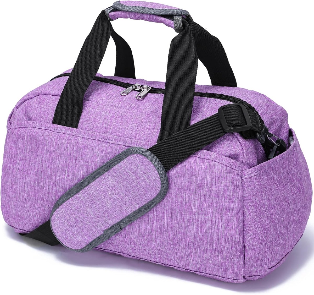 14 inch Kleine Sporttas voor Vrouwen en Mannen – Mini Reistas voor Sport en Reizen – Lichtgewicht Handbagage Tas – Lichtpaars