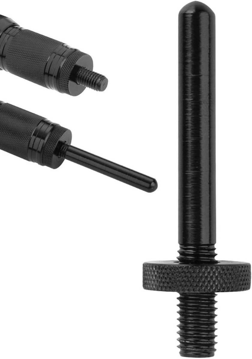 Tentstok Beschermhuls - Luifelstang Tip - Kamperen Buiten - Lichtgewicht Aluminium - 0.8 cm - Zwart