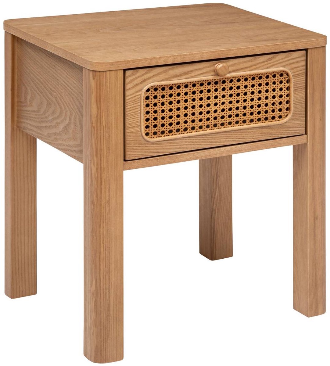 Atmosphera Créateur d'intérieur® Nachtkastje met 1 lade, rotan vlechtwerk TIRIA Marron