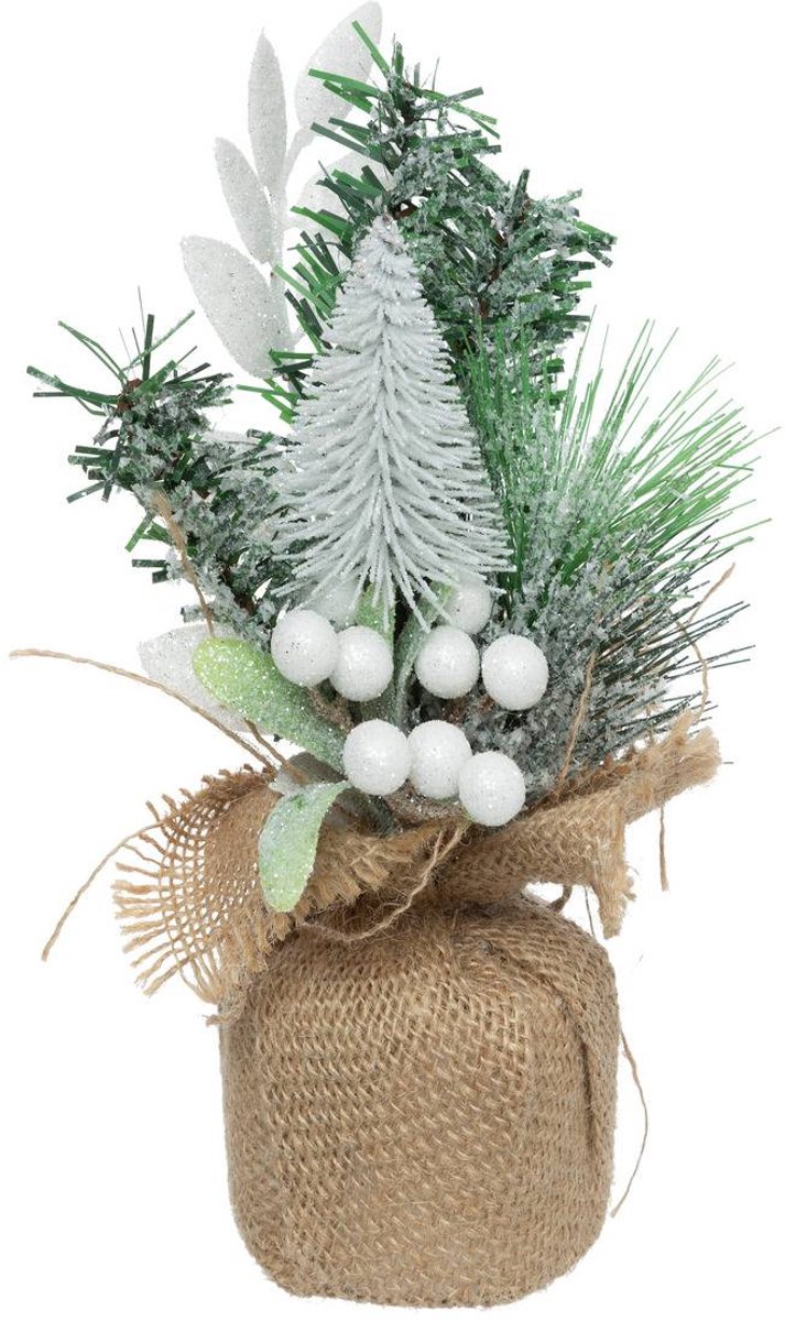Composition sapin pailletté H24cm