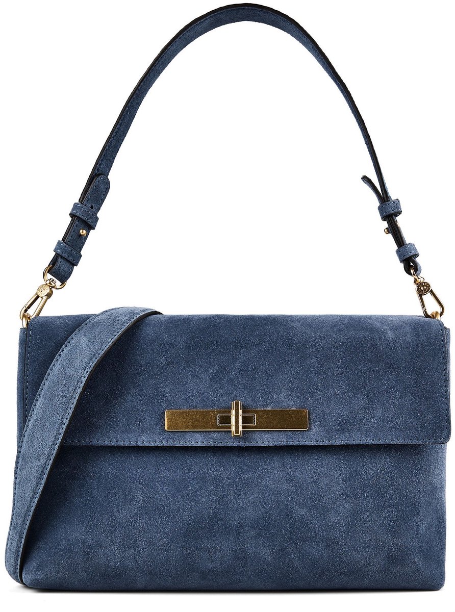 abro Twist Schoudertas Leder 30 cm - Dames - Jeans