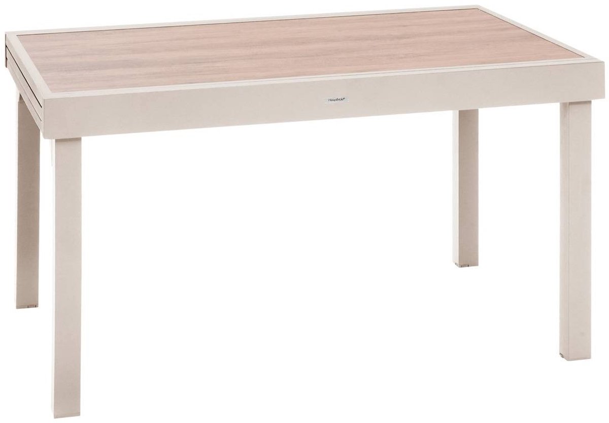 Uitschuifbare tuintafel voor 12 personen van aluminium en glas PIAZZA