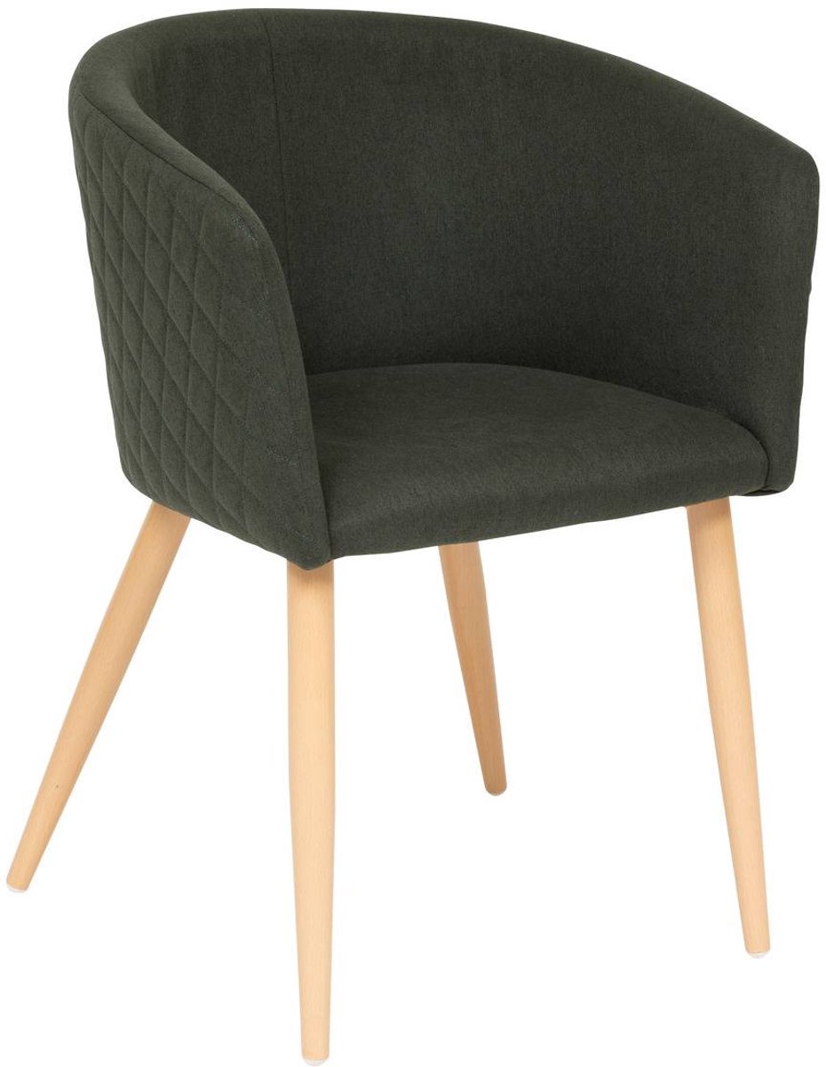Gevoerde fluwelen fauteuil MARLO