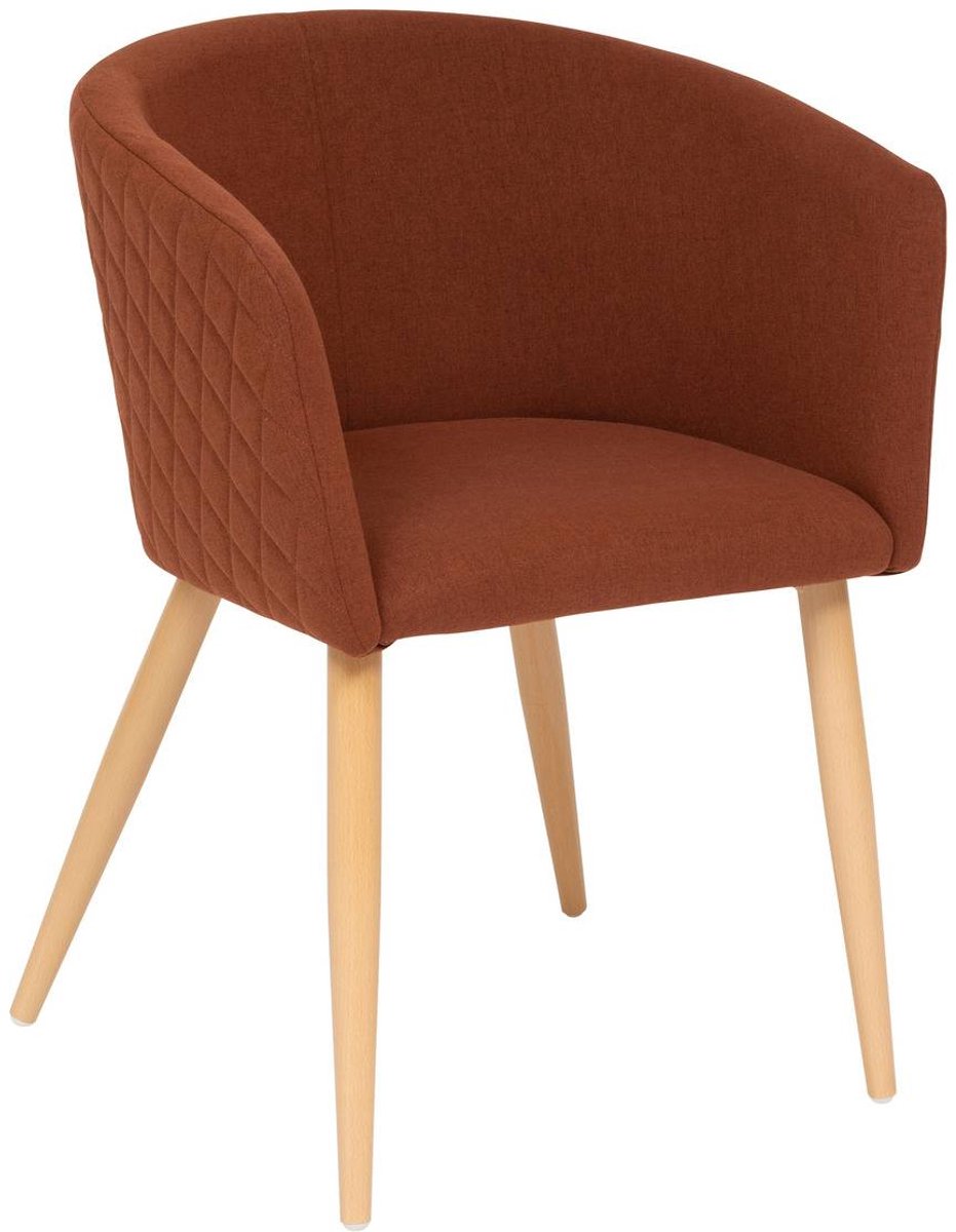 Gevoerde fluwelen fauteuil MARLO