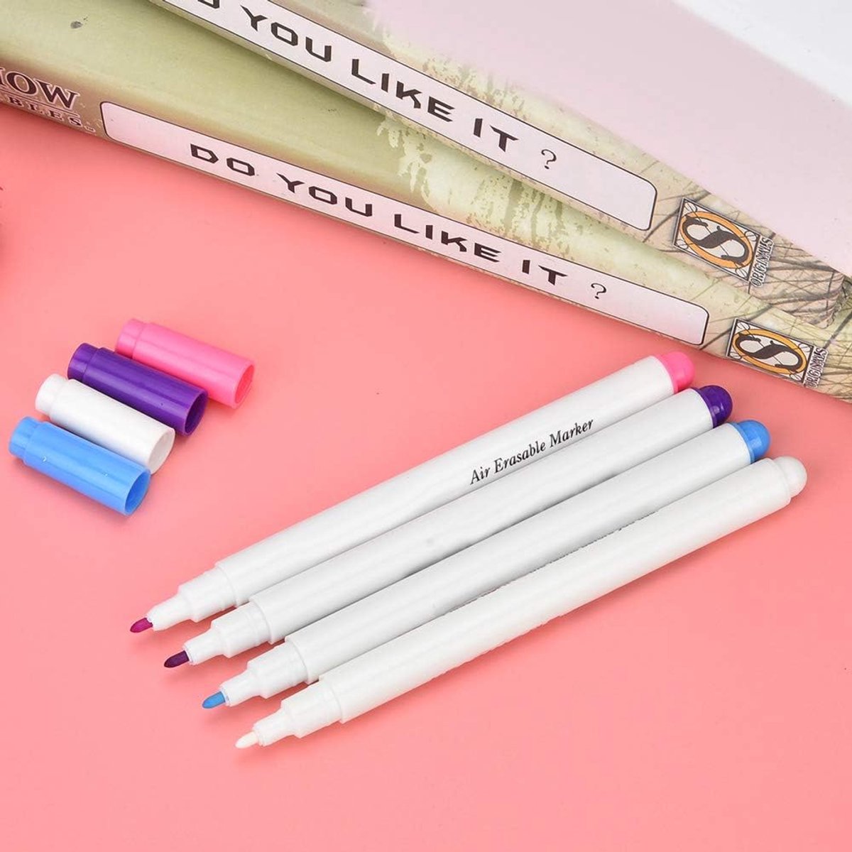 SnelShoppen - Er Stift Softshell Stoff Meterware - Chalk Pen Textiel - Trick Marker voor DIY - Wateroplosbare Stofmarkeer Pen voor Leren en Naai Acces
