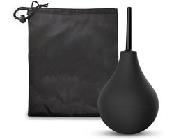 SnelShoppen - Enema Bulb Douche voor Mannen en Vrouwen, Herbruikbare Silicone Slanke Spuitdouche, Veilige Comfortabele Rubber Reinigingsset, 160ML (Zw