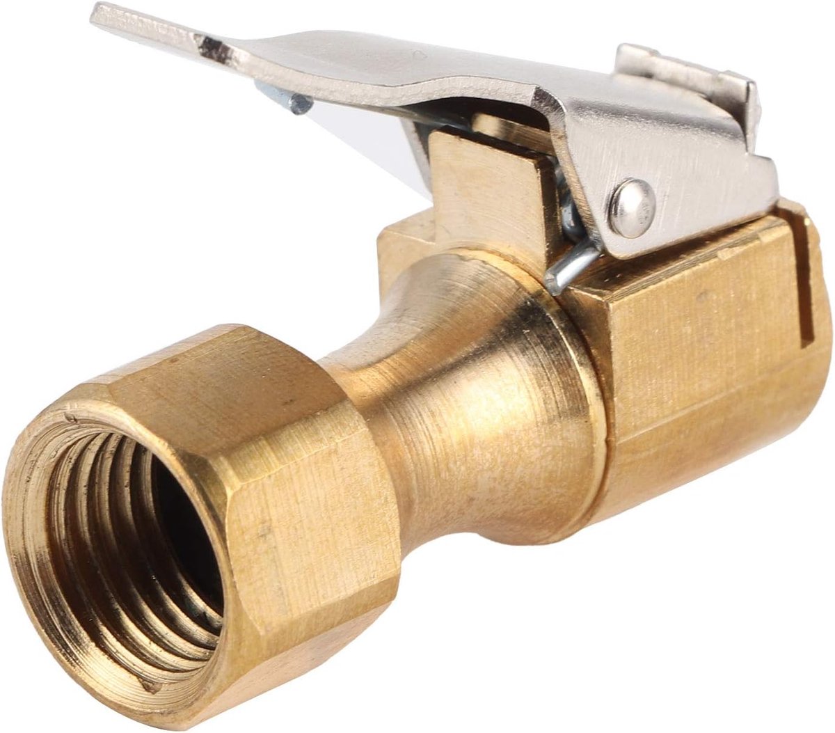 SnelShoppen - Universele Bandenpomp Connector, Snelle Luchtklep Klem voor Auto en Motorbanden, Dikke Handgreep, Geschikt voor Amerikaanse Ventielen, M