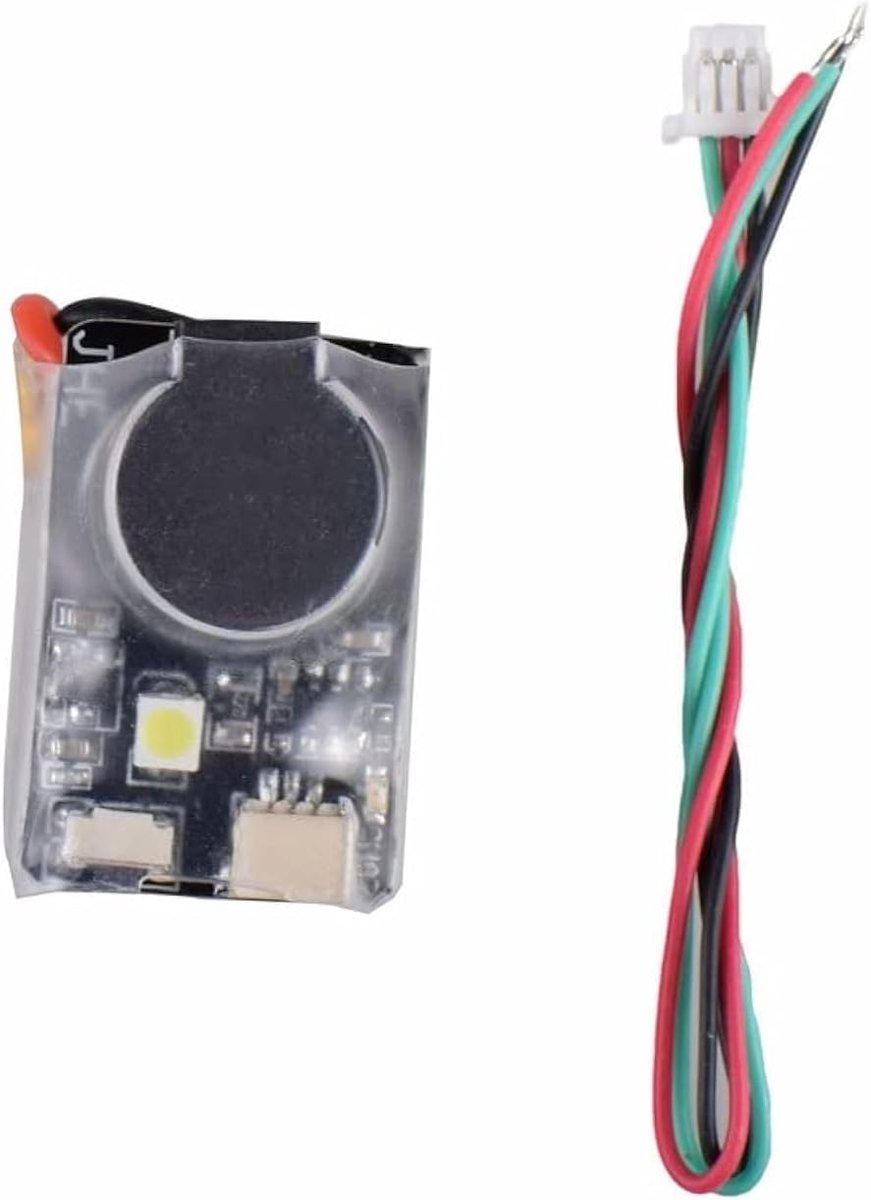 SnelShoppen - JHE42B Finder FPV Racing Drone Buzzer met Ingebouwde Accu, Verloren Drone Alarm 110dB Tracker, Standalone Beeper voor Multirotors