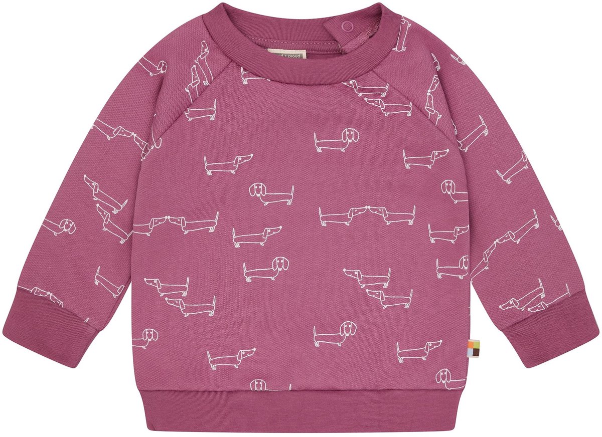 Omgoods - Dierenprint Kindersweater met Knoopsluiting