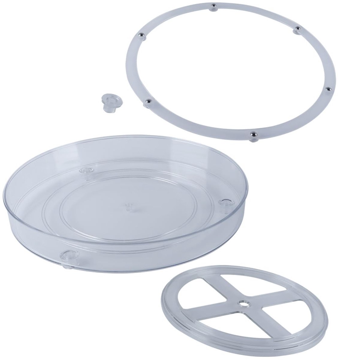 Omgoods - Draaitafel Organiser voor Keuken en Koelkast, 27 x 4.5 cm