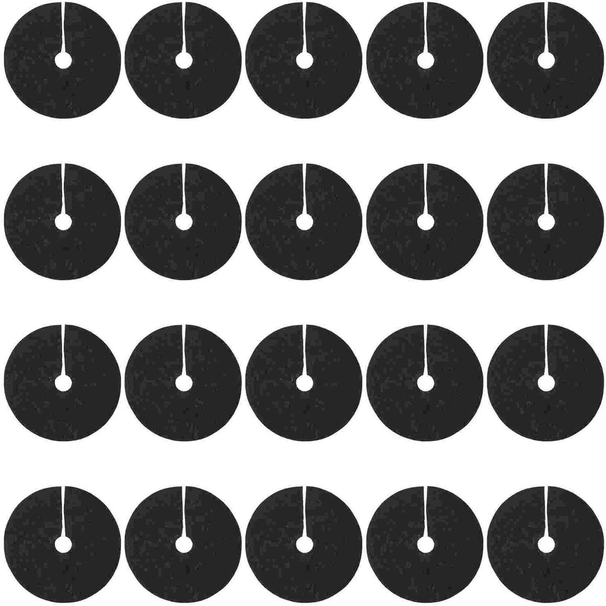 Onkruiddoek 20 stuks - Bodembedekker Mulchring - Onkruid weren - Biologisch afbreekbaar - 15x15 cm - Zwart