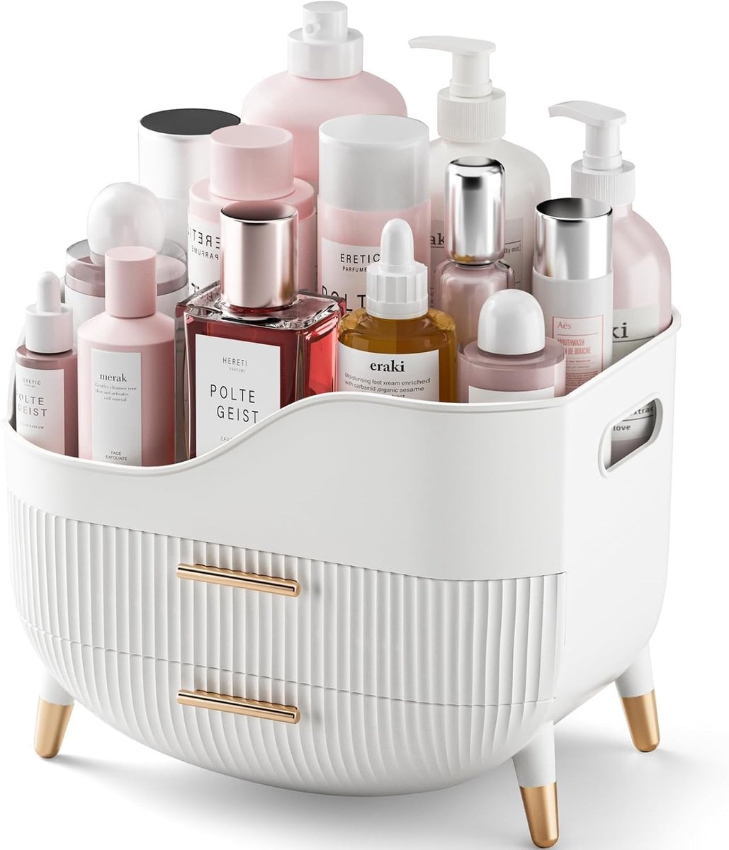 Omgoods - Makeup Organizer met Lades - Grote Cosmetic Display Case voor Dresser en Badkamer