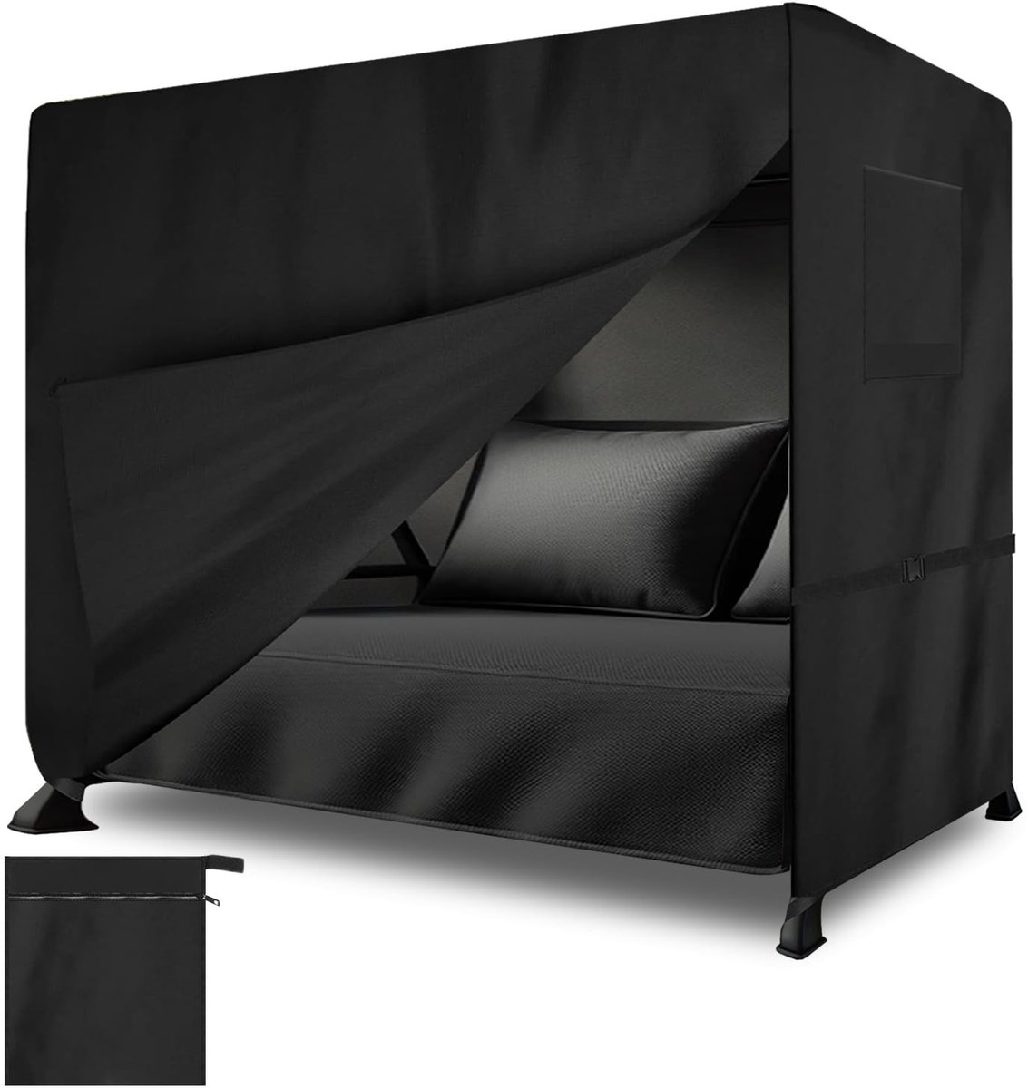 Omgoods - Hollywood Schommelbank Beschermhoes - Winterbestendig, 210 x 125 x 170 cm