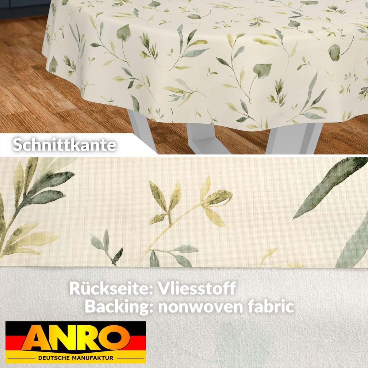 Omgoods - Waterafstotend Tafelkleed voor Tuin Rond 120 cm met Bloemenpatroon
