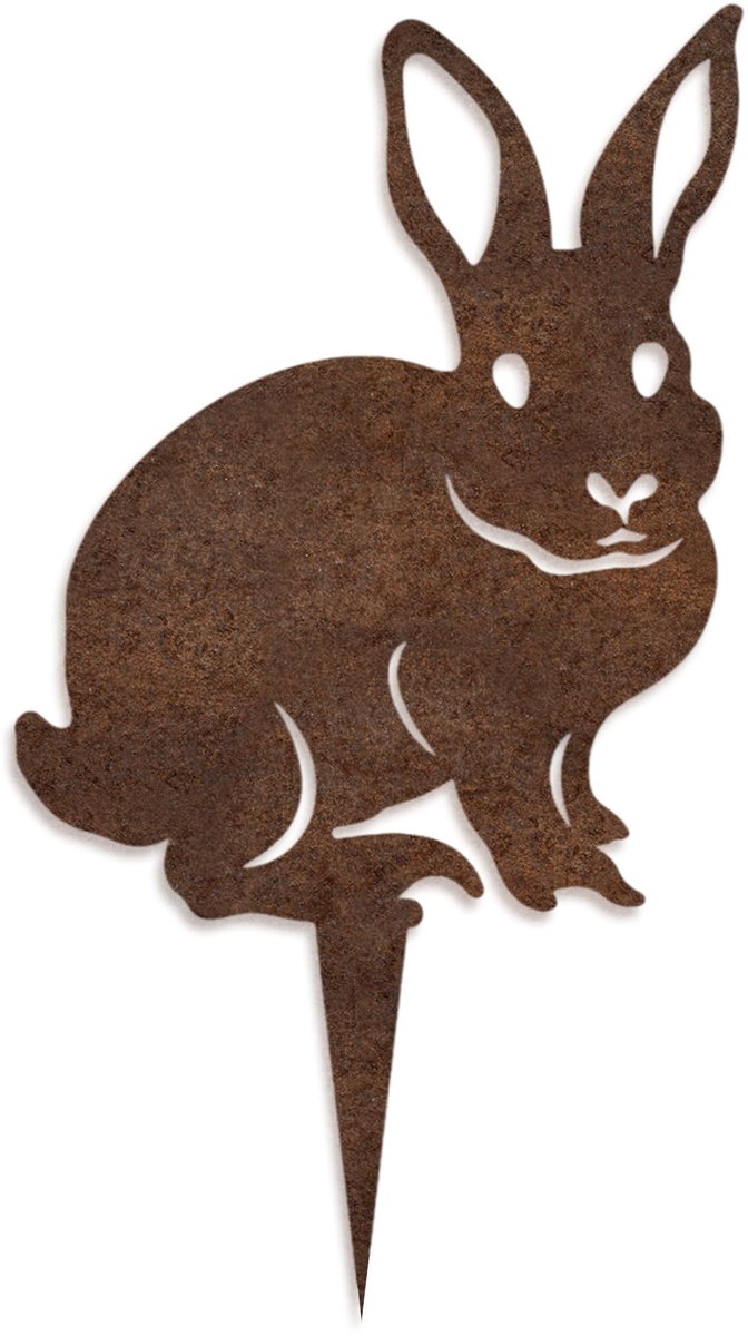 Omgoods - Decoratieve Metalen Haas voor de Tuin