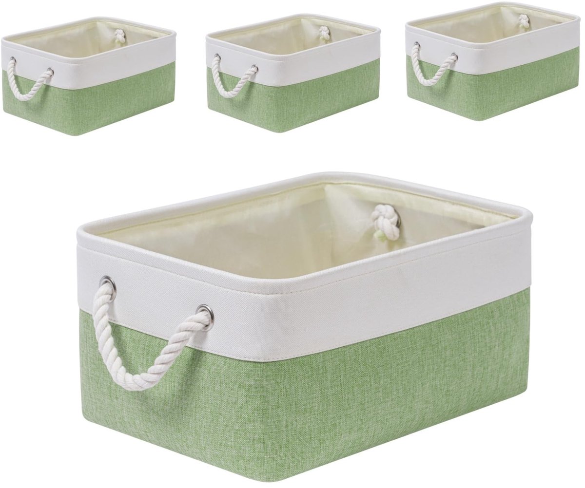 Omgoods - Grote Dikke Opbergdozen met Handvatten - Set van 4 voor Kleding en Speelgoed