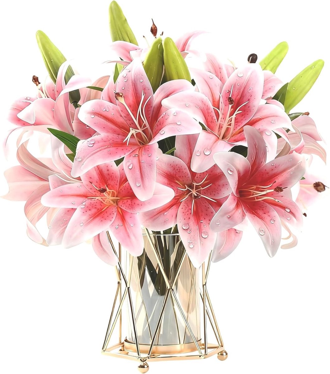 Omgoods - 6 Bundels Kunstbloemen voor Decoratie