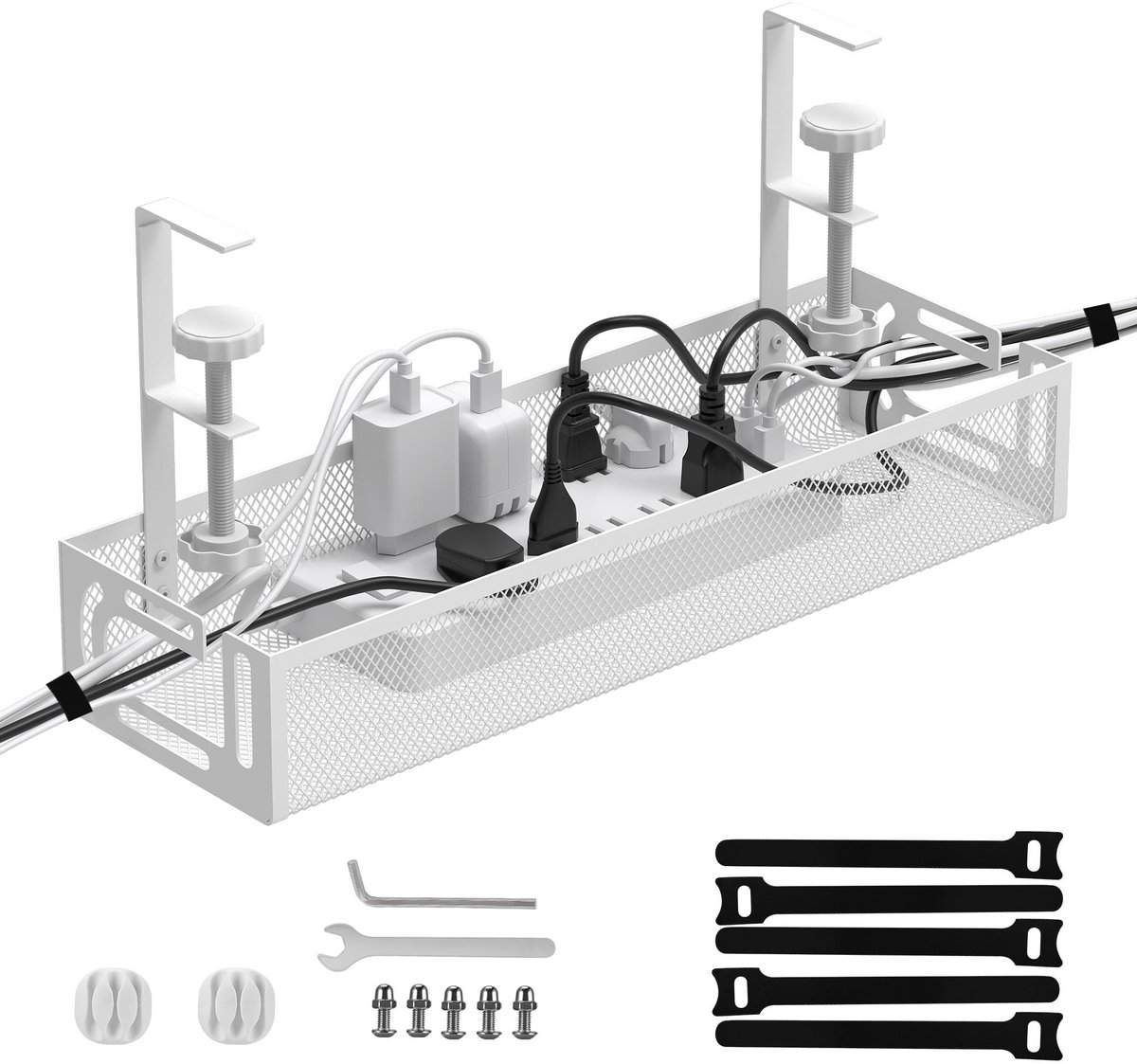 Omgoods - Kabeltray voor Bureau, Kabelmanagement Oplossing, Organisator voor Kantoor en Thuis