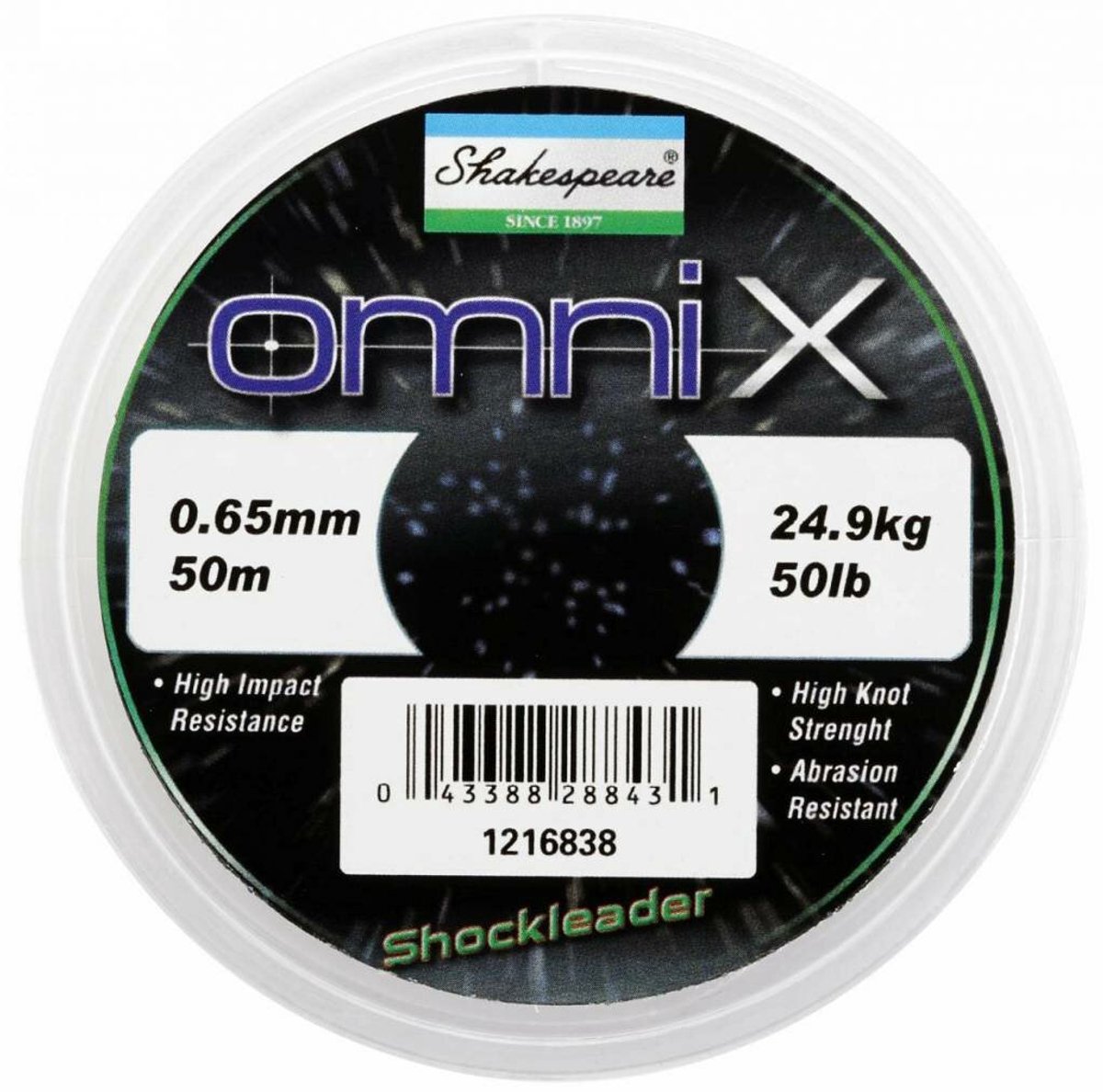 Shakespeare Omni X SHL Mono Leader - Transparant- Vislijn - Visdraad - Onderlijn - 0.75mm 32.2kg 45m