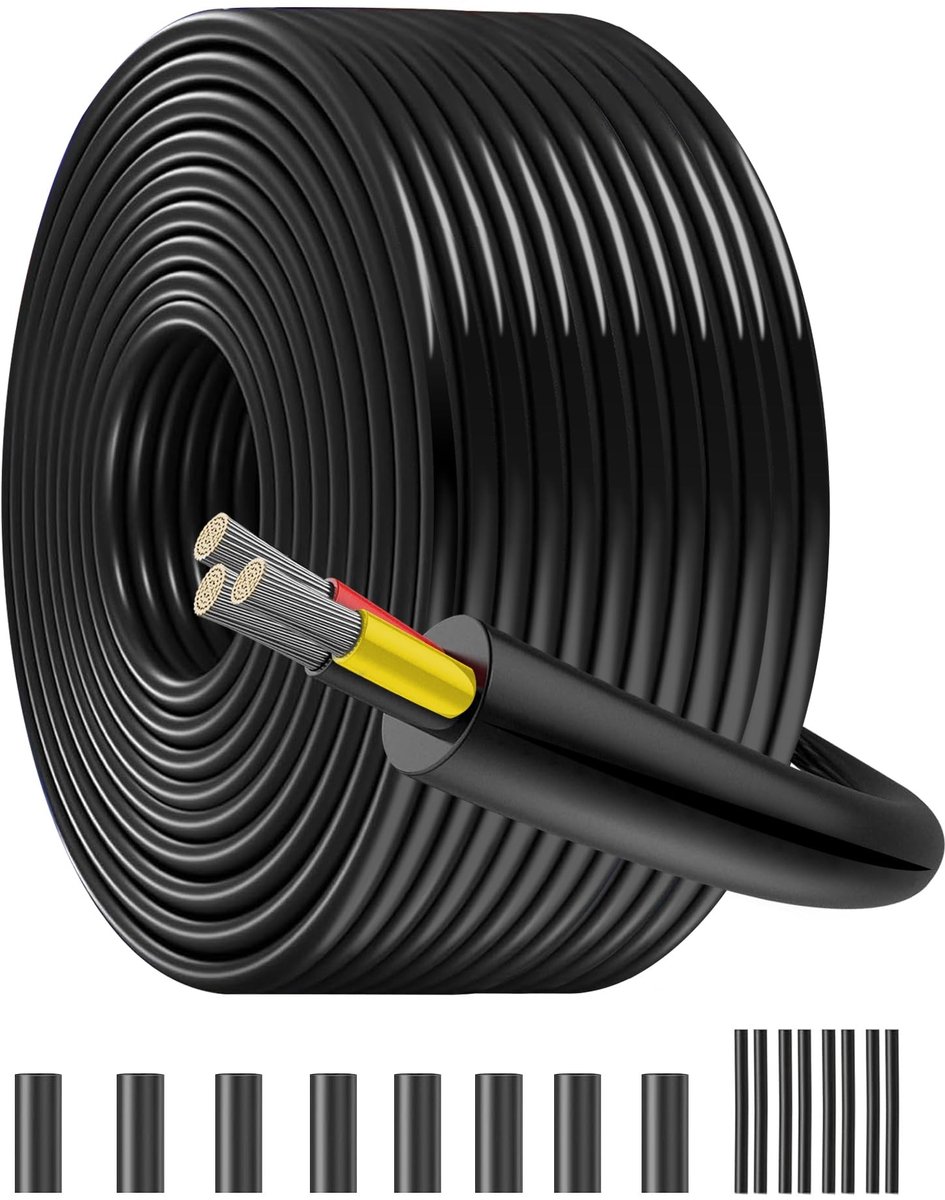 Omgoods - 25m Tinned Copper Low Voltage Kabel 3 x 1.5 mm²