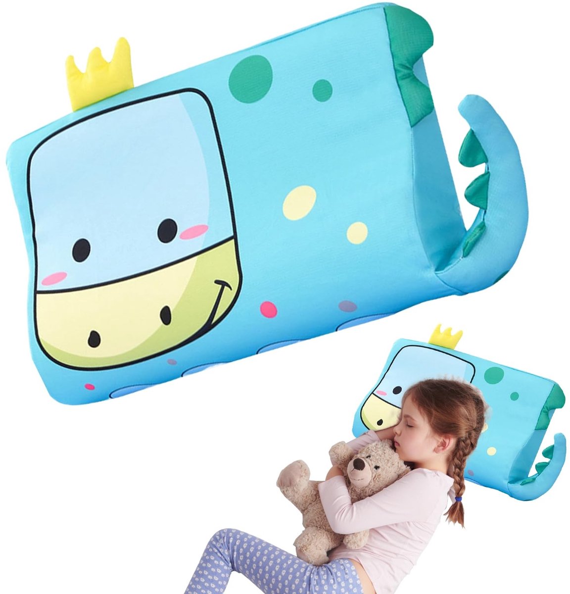 Omgoods - Ergonomisch Kinderkussen met Kawaii Dierendesign