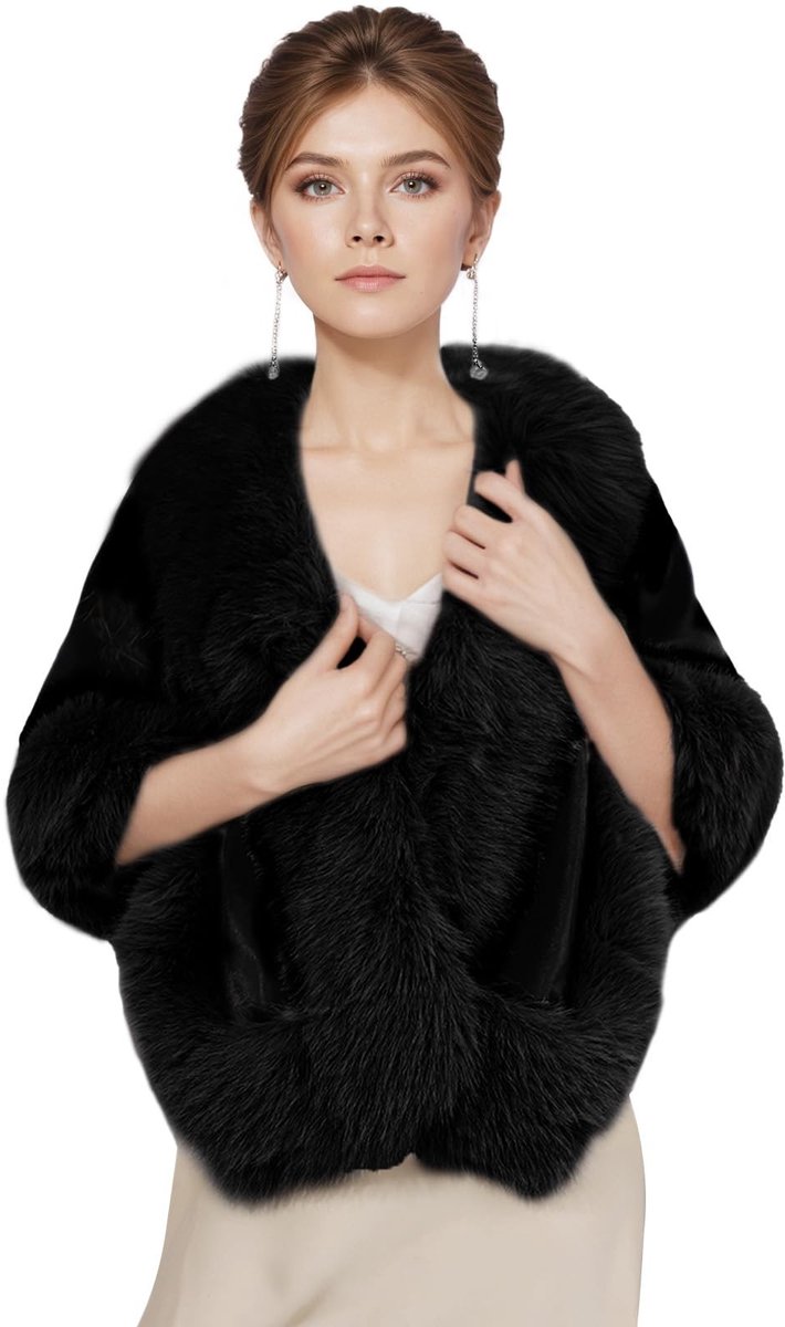 Omgoods - Dames Winter Warm Faux Fur Sjaal