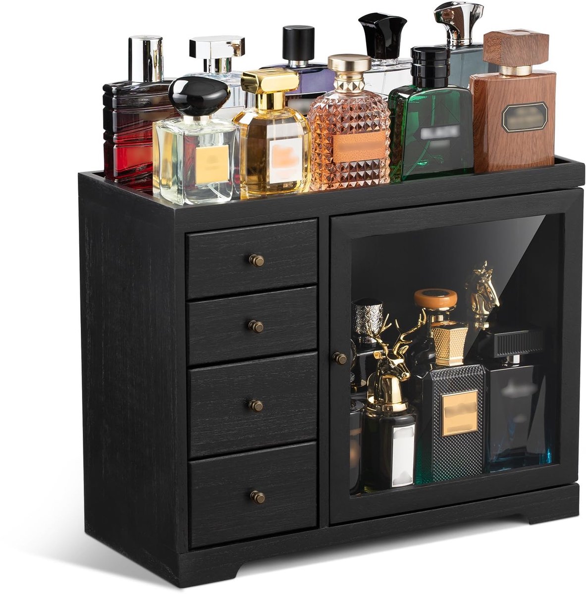 Omgoods - Houten Parfumorganizer met Lades en Deksel