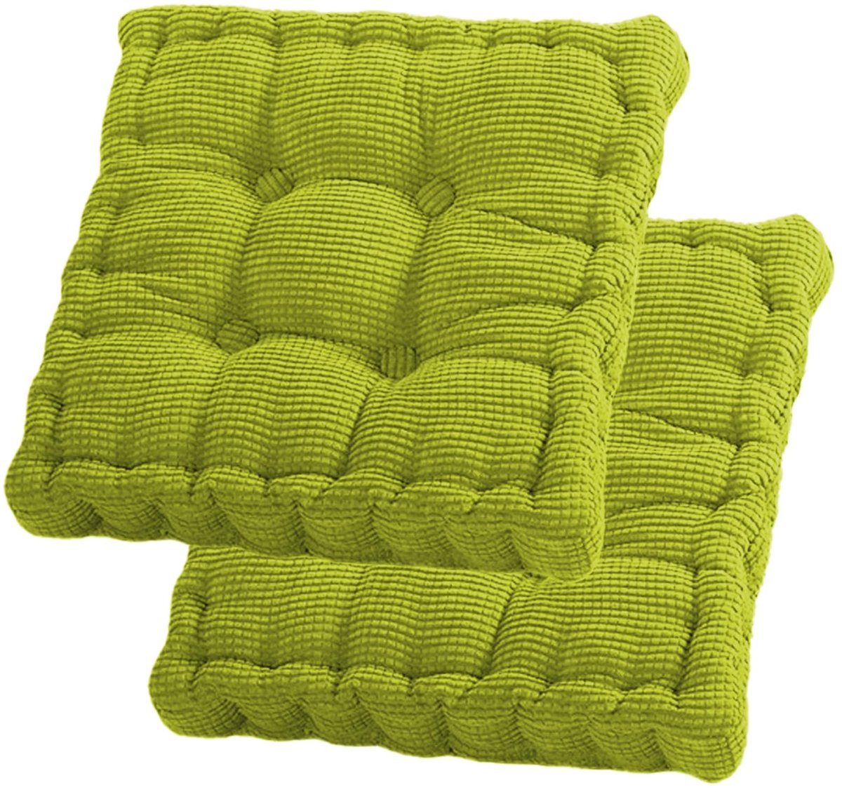 Omgoods - Set van 2 Zachte Vloerkussens 40 x 40 cm voor Binnen en Buiten