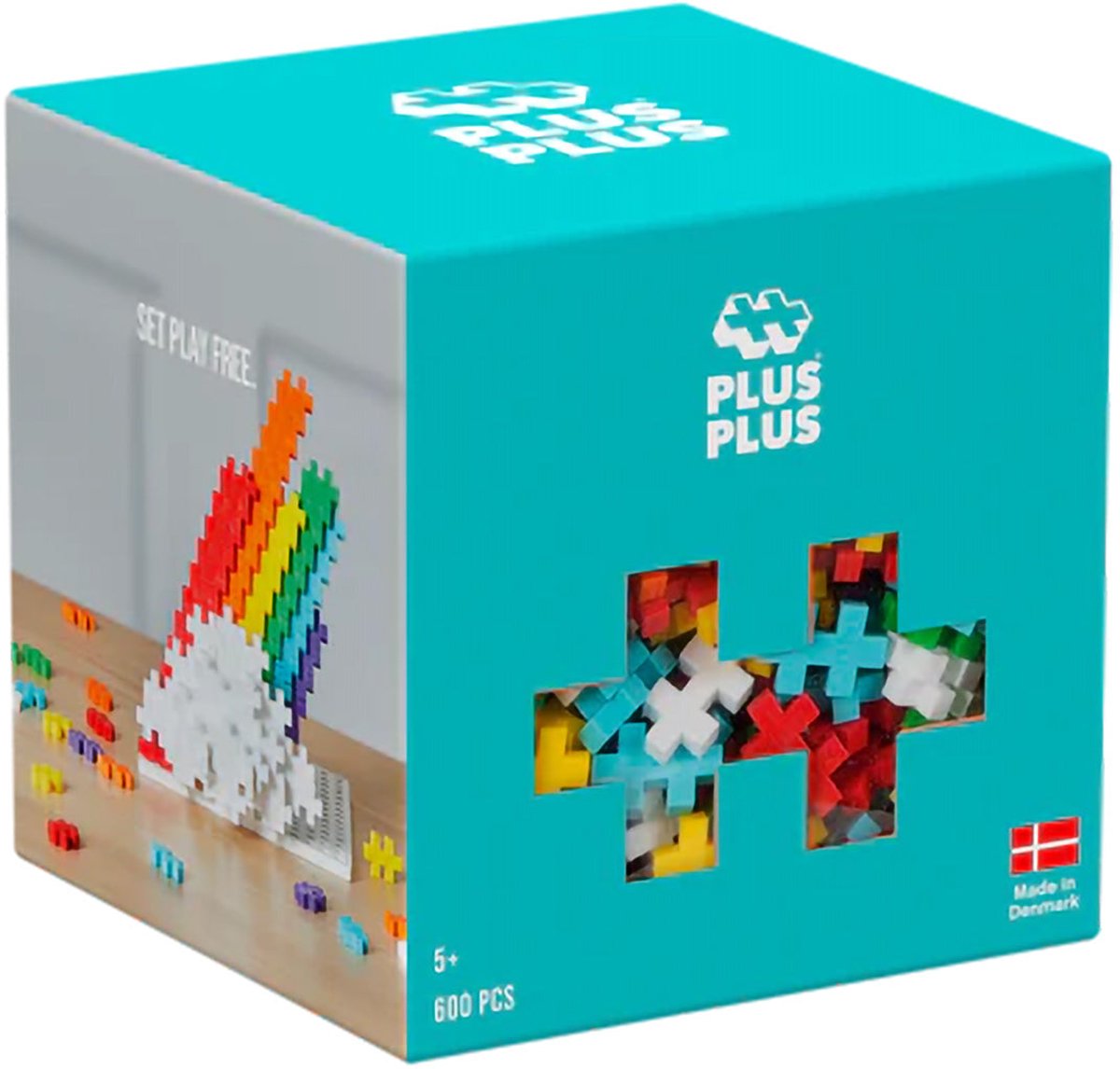 Plus-Plus Basic Regenboog 600 delige bouwset - 3976 - Bouwspeelgoed - Constructiespeelgoed - Set met bouwstenen - Vanaf 5 jaar — afbeelding 12