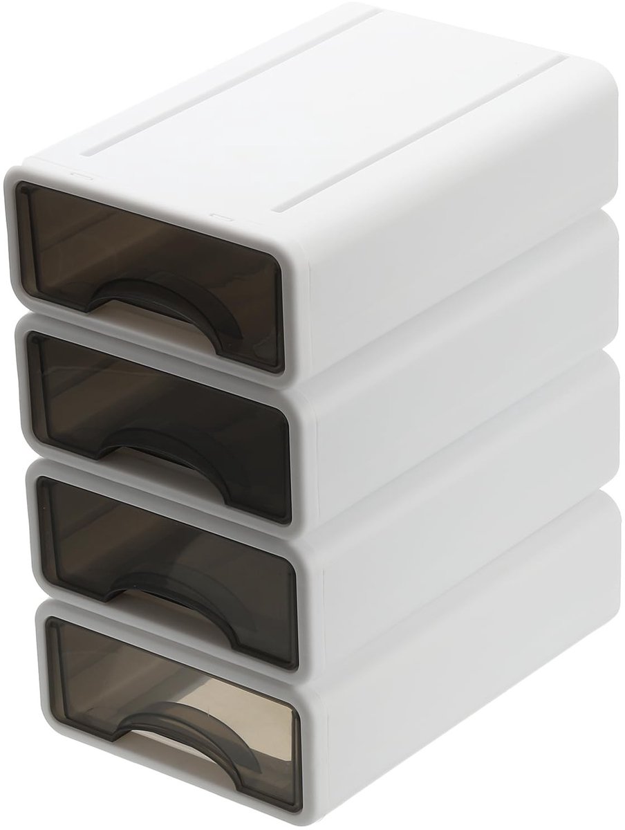 Omgoods - Make-up Organizer Box - 3-delige Organizer voor Badkamer en Bureau - Paars