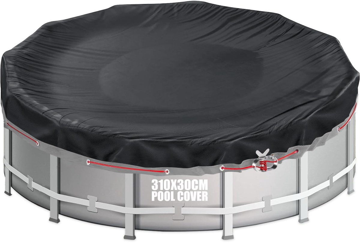 Omgoods - Ronde Zwembadafdekking voor 244-305 cm Zwembaden