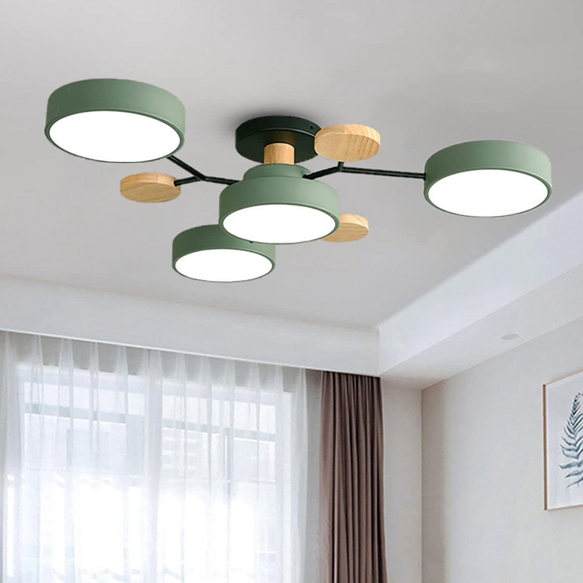 Omgoods - Moderne Dimbare Plafondlamp met 3 Kleuren