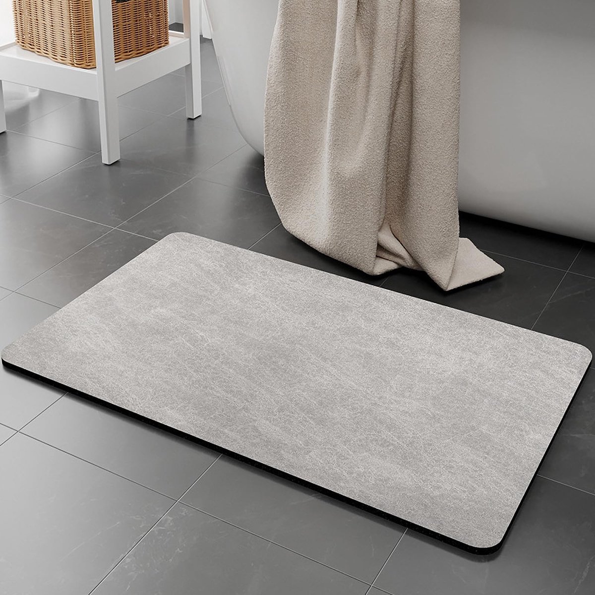 Omgoods - Non-slip Bath Mat - Super Absorberend en Sneldrogend