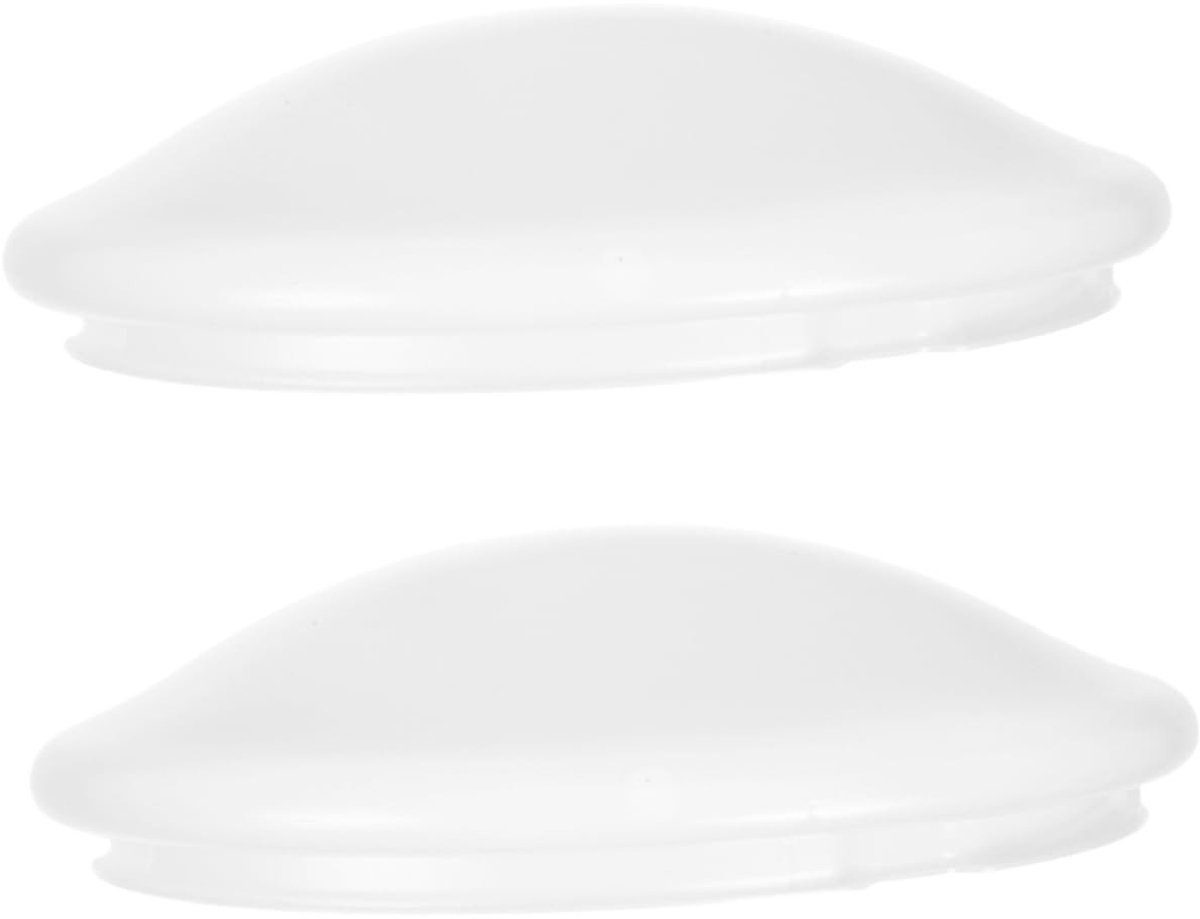 Omgoods - Moderne Ronde Plafondlampenkappen van Wit PVC, Set van 2