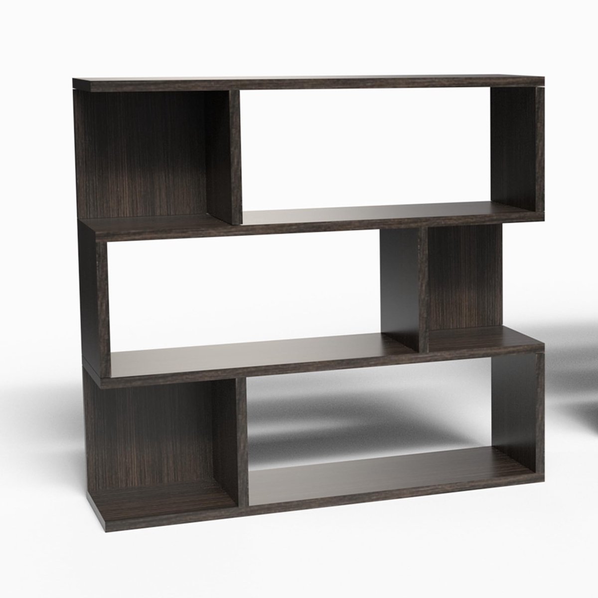 Omgoods - Modulaire Boekenkast met 3 Planken en Ruime Compartimenten