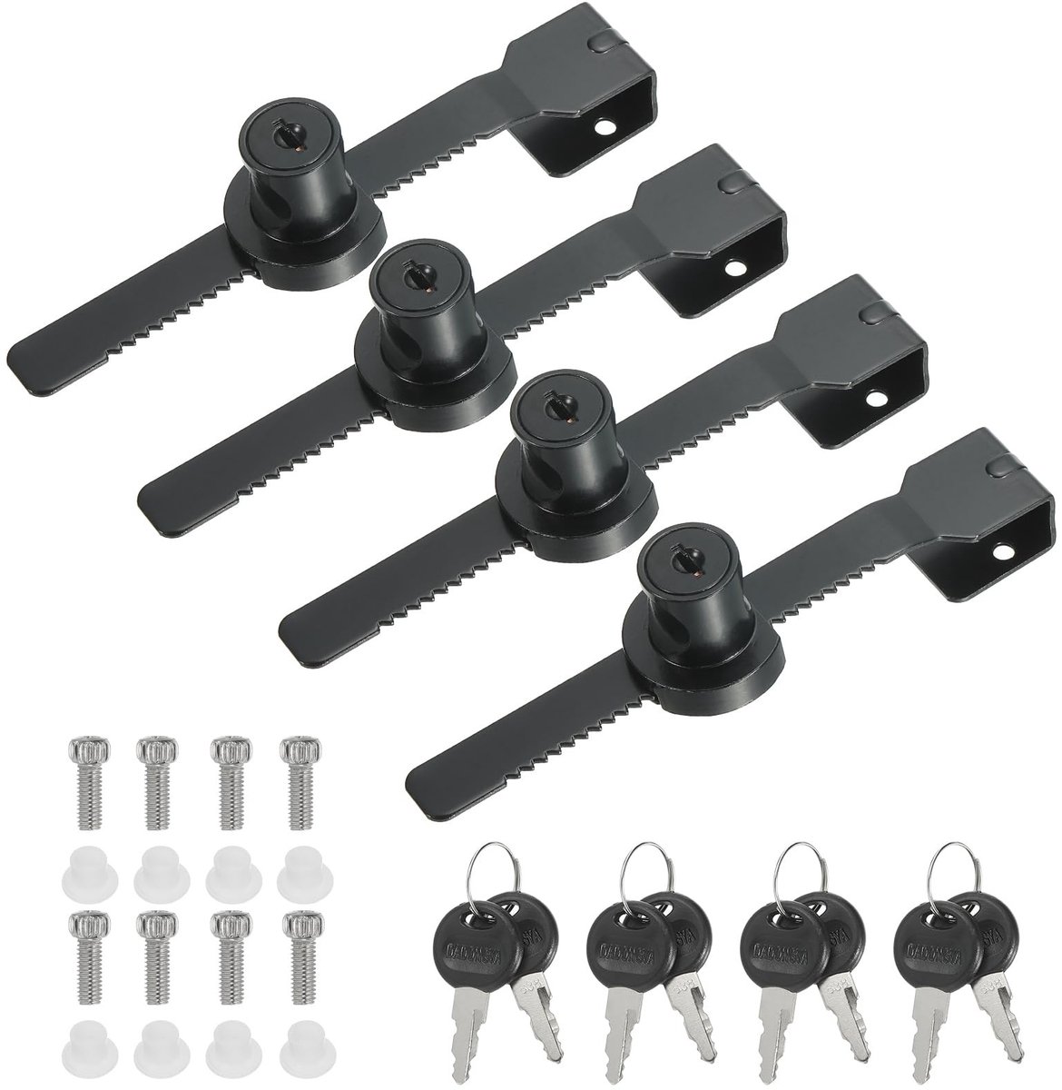 Omgoods - 4 Stuks Glazen Deurslot voor 8mm Glazen Deuren