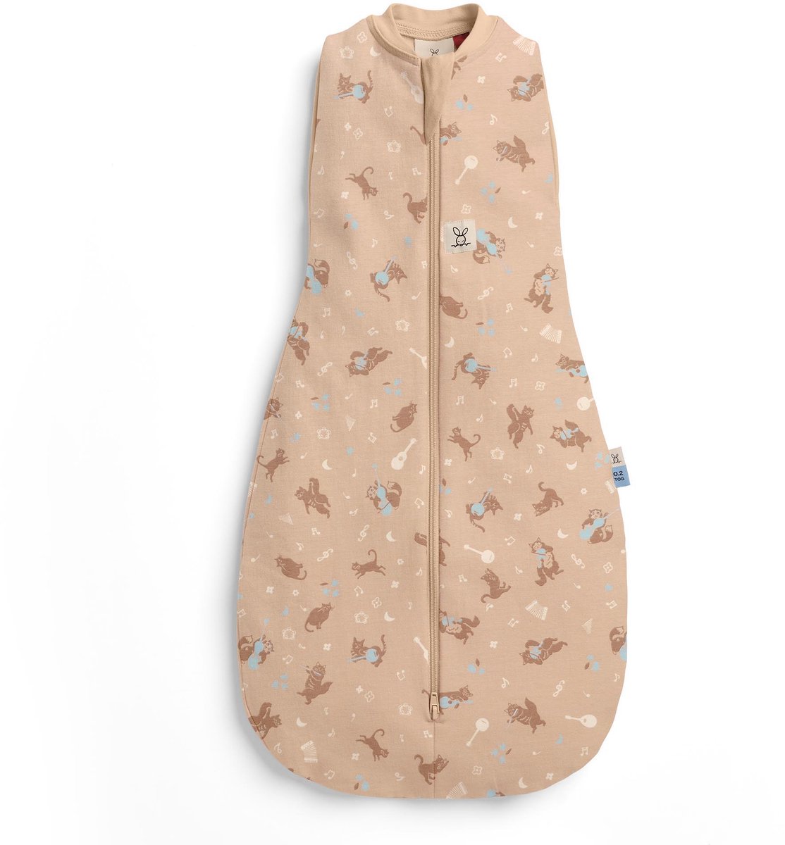 ergoPouch Cocoon inbaker slaapzak - 0,2 Tog - 2 in 1 Slaapzak - Combi Slaapzak + Inbakerslaapzak - Slaapzakken -Slaapzak 60 cm -MELODY