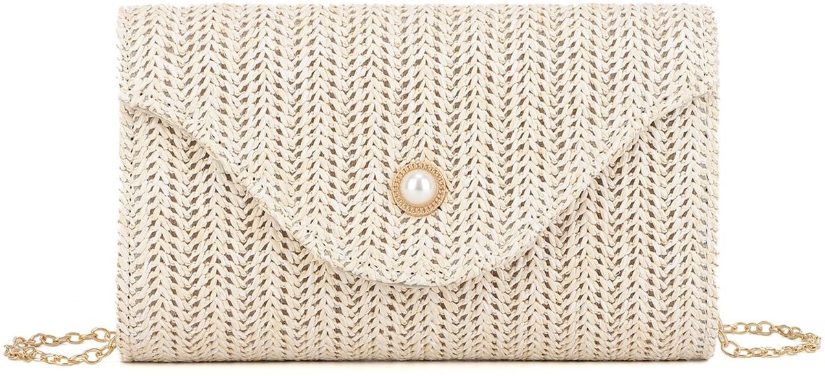 Omgoods - Stro Handtassen Clutch - Geweven Strand Clutch voor Vrouwen