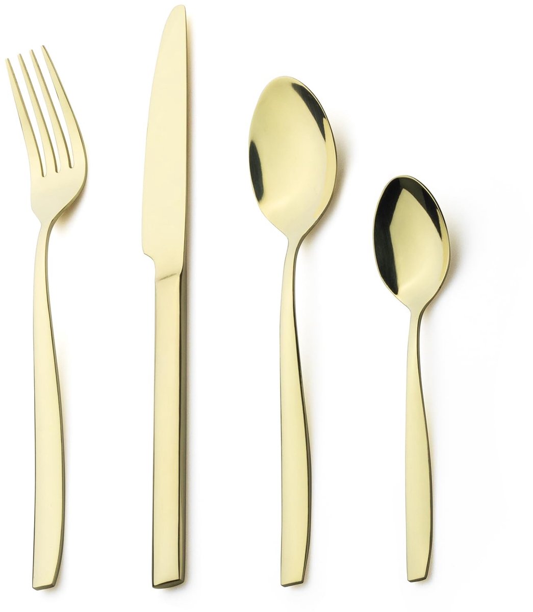 Omgoods - 32-delig Bestekset voor 8 Personen in Champagne Goud