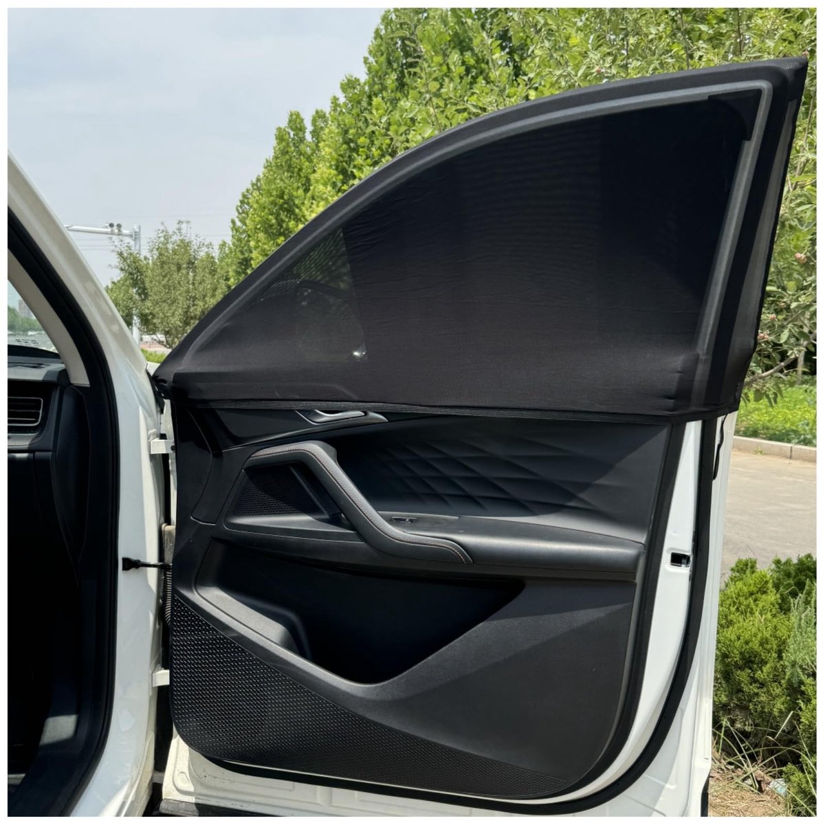 Omgoods - Auto Zonnescherm Set van 2 voor Voorruiten met UV Bescherming