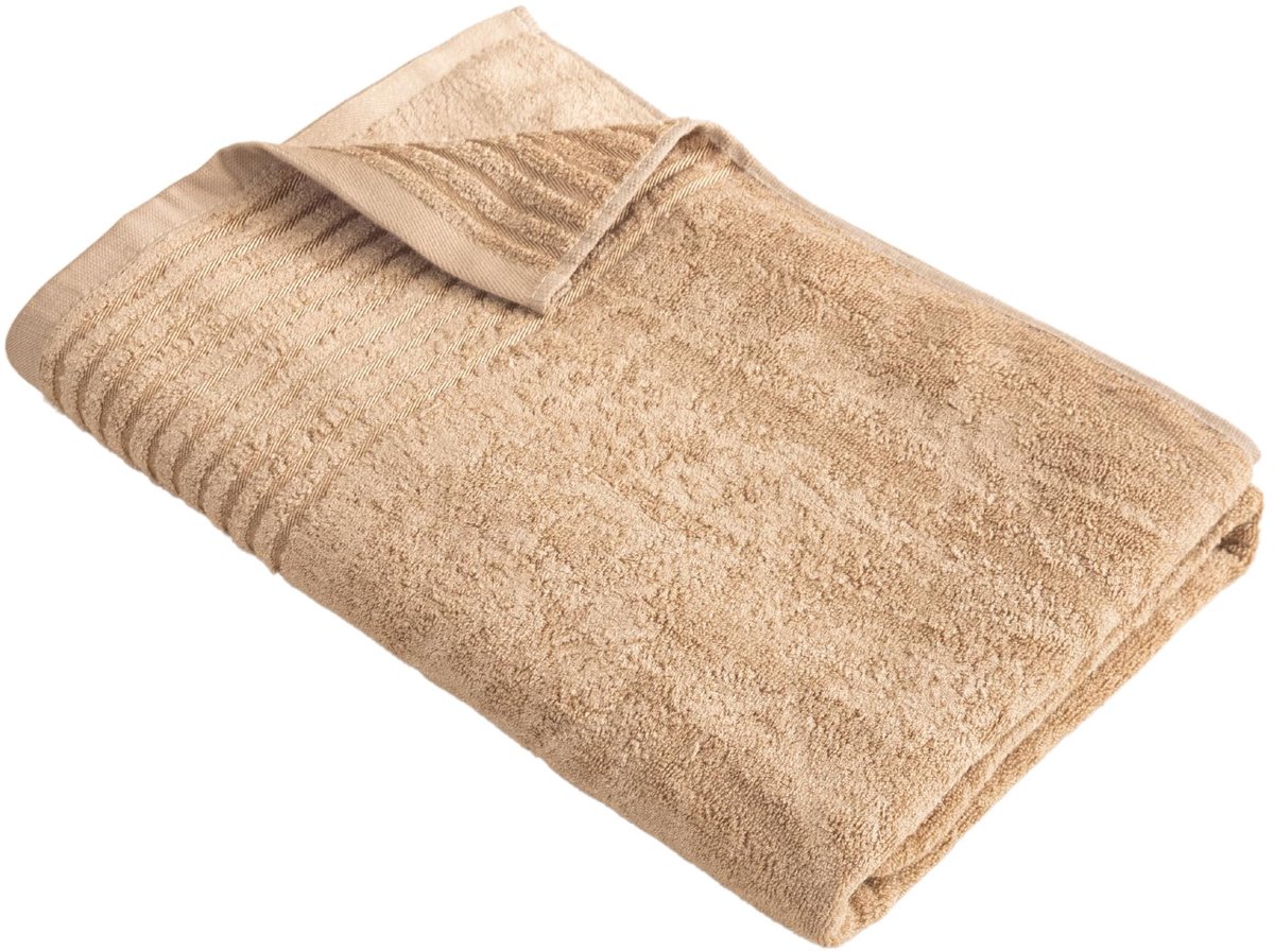 Omgoods - Luxe Bamboe Badhanddoek 70x140 cm Hypoallergeen Beige